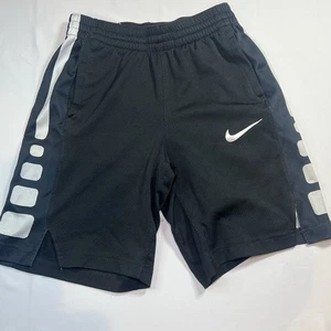 Pantalones Cortos Nike Dri-Fit Baloncesto Niños Jóvenes Medianos Cordón Cintura Negro Blanco - Imagen 1 de 6
