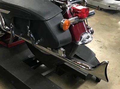 2006 Harley Road King НАДЕВАЮЩАЯСЯ труба глушителя выхлопной системы FISHTAIL ХРОМ NO4094 - Изображение 1 из 4