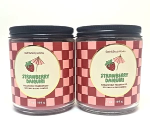 Bath Body Works Strawberry Daiquiri 2 Single Wick Candles 7 Oz Rum Citrus notes - Picture 1 of 3