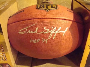Frank Gifford  STEINER AUTOGRAPHED WILSON NFL "THE DUKE" GAME BALL SIGNED HOF 77 - Bild 1 von 4