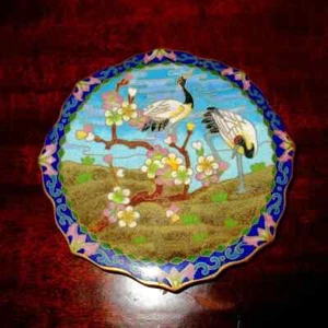 JINGFA Cloisonne' antiker Teller - Bild 1 von 4