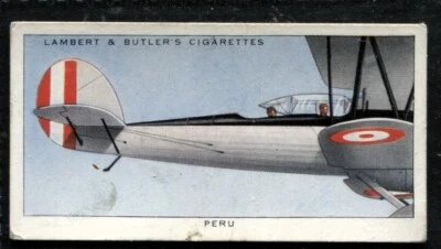 Lambert Butler, AEROPLANE MARKINGS, 1937, Peru Aviation Corps, #34 - Image 1 of 2