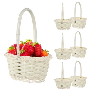 10 Pcs Rattan Picking Basket Fruit Hand-woven Flower Baskets Baby - Picture 1 of 11