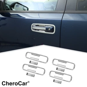 8 piezas manijas de puerta cromadas marco cubierta biseles para Dodge Ram 1500 2018-2020 - Imagen 1 de 10