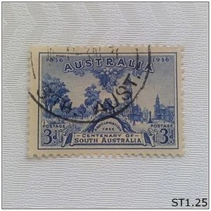 Australia Postage Stamp 3d Centenary South Australia Proclamation Tree 1936 - Picture 1 of 1