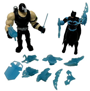 DC Comics Multiverse Batman Blue + Bane 4.5" Figures with 12 Blue Weapons Loose
