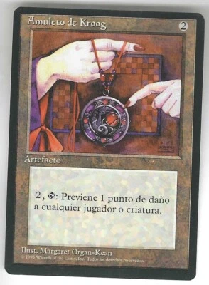 MTG French Renaissance Amulet of Kroog NM Unplayed BB Magic the Gathering - Image 1 of 2