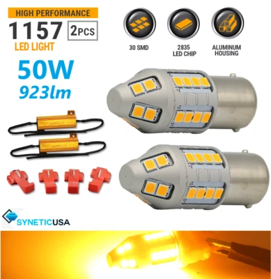 Syneticusa 1157 Doble Señal de Giro Bombillas LED Freno Cola Respaldo Amarillo con Resistencias Foto 1 de 4