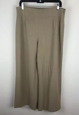 Pantalones de vestir Worth para mujer 12 mezcla de lana tostada cintura alta acampanados elásticos Foto 1 de 4