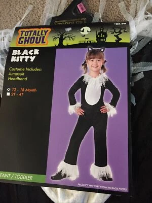 Infants Black Kitty Halloween Costume Size 12 to 18 months - Image 1 of 3
