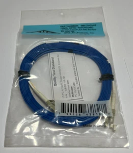 Allen Tel LC-LC Duplex MM 3 Meter Patchcord GBLC2-D3-03 Blue Fiber Optic - Picture 1 of 3