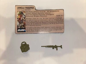 GI Joe 1984 Recondo Jungle Trooper Hasbro Vintage Weapon, Backpack, & File Card - Picture 1 of 4