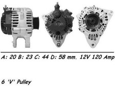 Genuine WAI Alternator for Hyundai Santa Fe G6BAG 2.7 Litre (01/2004-05/2006)