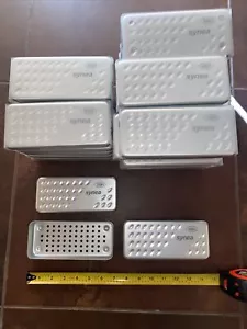 Metall Sterilisation/Aufbewahrungsbox 7in x 3in x 1/8 in - Bild 1 von 3