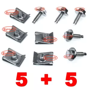 M6 clips de aguja lengüeta chimenea tuercas en U fijaciones de velocidad panel de perno sujetador de metal - Imagen 1 de 1