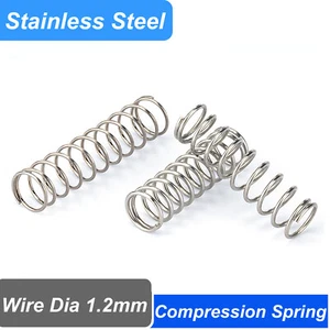 Wire Dia 1.2mm OD 8mm-20mm A2 Stainles Steel Springs Compression Pressure Spring - Picture 1 of 6