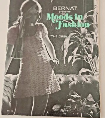 Vintage Crochet -1970 Bernat Moods in Fashion - "The Open Look" - Image 1 of 4