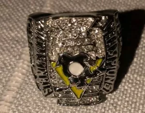 Anillo réplica Sidney Crosby Pittsburgh Penguins 2009 Stanley Cup Champions talla 11 - Imagen 1 de 3