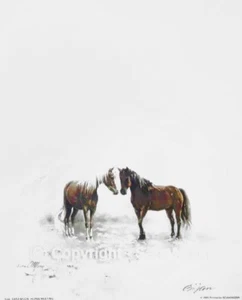 SARA MOON “Reunión de Caballos” 8”x10” Firmado Personalmente Original Archivo Impresión - Imagen 1 de 4