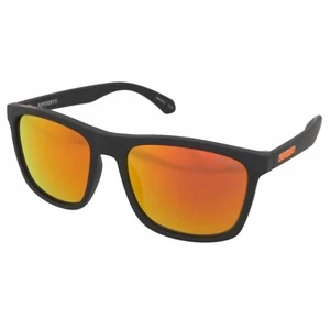 Superdry SDS-5015 104 Men's Sunglasses Square Mirror Black Orange - Picture 1 of 6