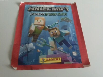 Minecraft sticker packet for panini album Free Post sealed unopened pack . - Image 1 of 2