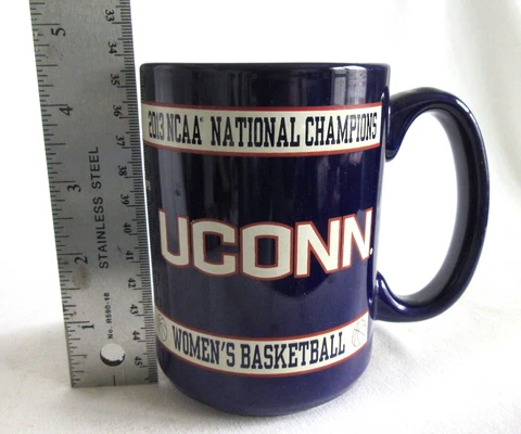 MINT CONDITION UCONN HUSKIES COFFE MUG CUP NCAA 2013 BASKETBALL WOMENS CHAMPS Cover
