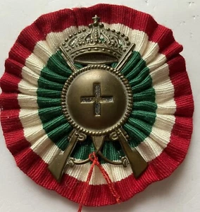 Fregio Coccarda Fanteria Regio Esercito Africa Impero Casco Coloniale - Foto 1 di 2