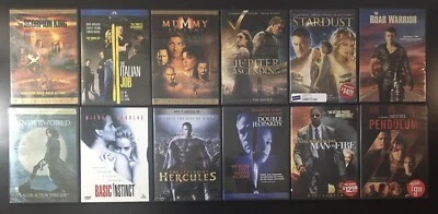 12 Movies on 12 DVD Action Thriller Drama Fantasy Mystery Crime Sci-Fi Lot #16 - Image 1 of 4