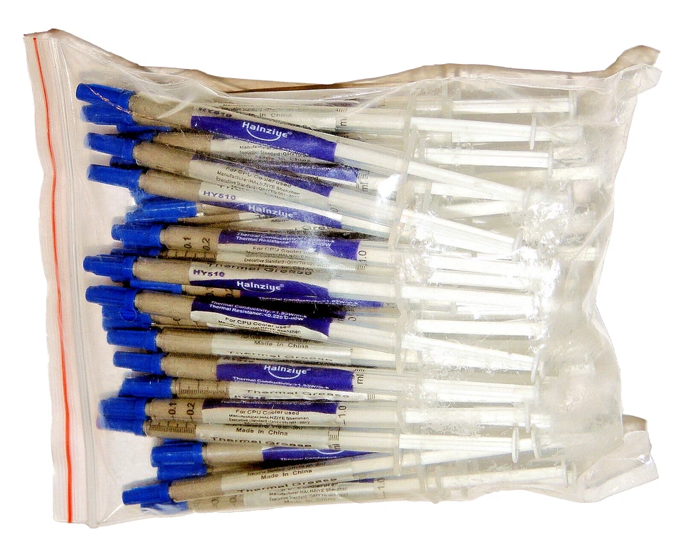 LOT 50 SERINGUES 1G de pâte thermique HY510 pour processeur et carte graphique. - Photo 1/1