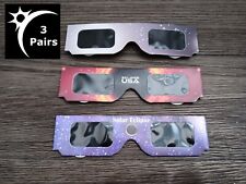 Solar Eclipse Glasses Variety 3 Pairs Pack Bulk ISO 12312-2 CERTIFIED 3 for 4.99