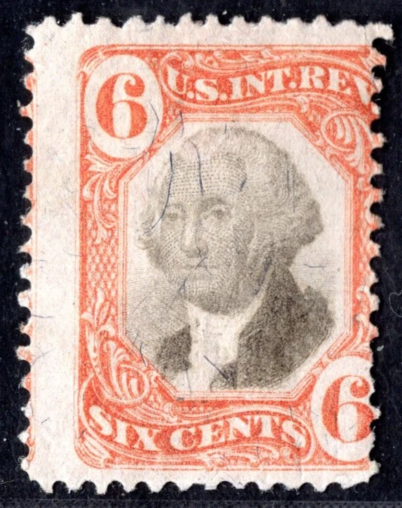 US 1872 REVENUE SCOTT #R138 MINT HINGED - Image 1 of 2