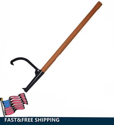 ETSG Log Peavy 48 Inch Wood Peavey Logging Tool Log Roller Steel Logging Cant Hook