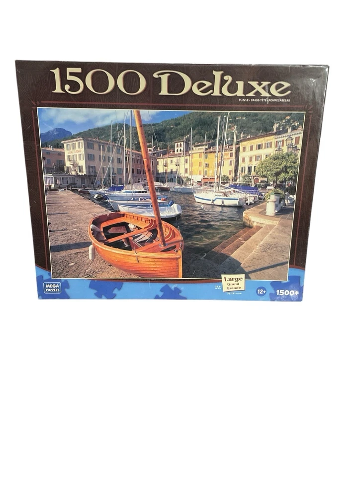Mega Brands 1500 Deluxe Large Puzzle The Harbor at Gargnano 2009