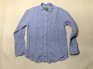Gitman Bros Sister Shirt Large Linen Long Sleeve Womens Button Up USA Made - Picture 1 of 8