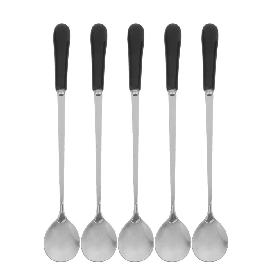  5 Kaffeelöffel: Kleine Löffel aus Edelstahl mit Keramikgriffen, Teelöffel aus - Bild 1 von 4