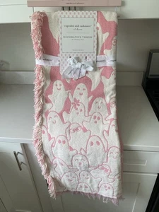 NEW Cupcakes and Cashmere viral Halloween Pink Ghost Blanket - Picture 1 of 6