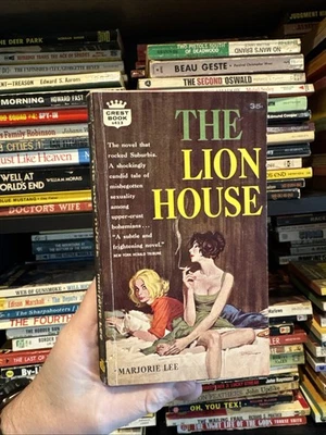 The Lion House Marjorie Lee Vintage Sleaze Lesbian Paperback GGA Pulp VG - Image 1 of 4