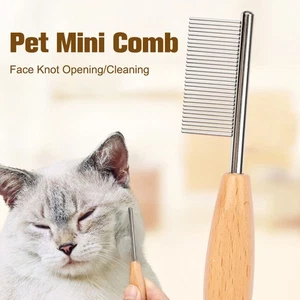Pet Comb Dog Cat Mouth Hair Comb Comfortable Clean Cats Hairs Pet Bristle Comb - Imagen 1 de 11