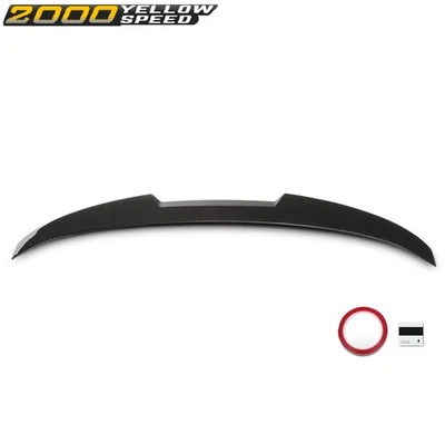 Fit For 10-17 BMW 5 Series F10 F18 M4 Style Rear Trunk Spoiler Wing Gloss Black - Image 1 of 4