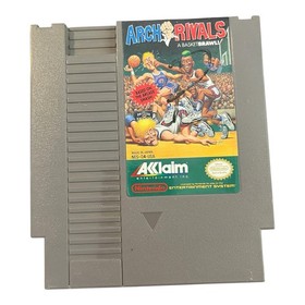Arch Rivals NES probado aut&eacute;ntico aclamaci&oacute;n con funda