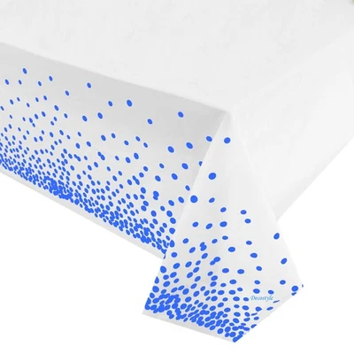 6 Pack Plastic Tablecloth for Parties, Party Table Cloths Disposable, Stylish... - Image 1 of 4