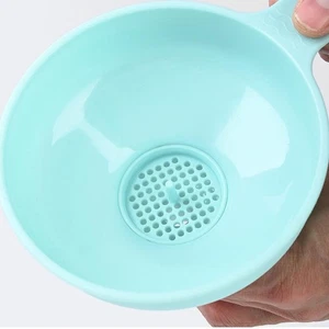 Paquete de 1 embudo de cocina de boca ancha 3 en 1: caño, colador y relleno de tarros - Imagen 1 de 12