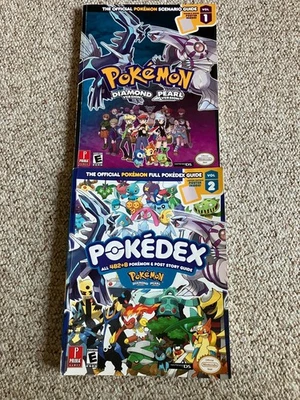Pokemon Diamond and Pearl Prima Strategy Scenario Guide Vol 1 & 2 Pokedex  - Image 1 of 4