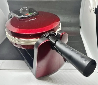 Oster Candy Apple Red Ceramic DuraCeramic Flip Belgian Waffle Maker - Image 1 of 4