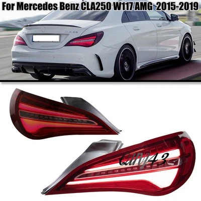 Conjunto de 1 par de luces traseras LED para Mercedes-Benz CLA45 AMG W117 2015-2019  Foto 1 de 4