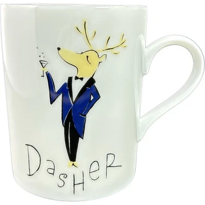 Taza de porcelana Pottery Barn DASHER reno 12 oz. Foto 1 de 4