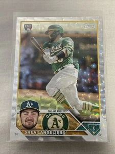 2024 Topps Series 1 Collectors Box #127 Shea Langeliers RC Silver Foilboard - Picture 1 of 10
