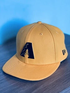 Arizona Diamondbacks Yellow Red Rose New Era World Series 59 Fitted Hat 7 1/4 - Picture 1 of 6