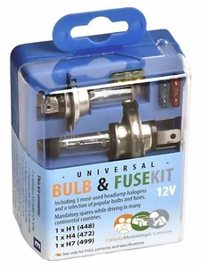 Universal Spare Bulb Kit Fuses Ideal Euro European Driving Travel Kit - Picture 1 of 1