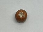 Cool Fired Orange Dyed Clay Marble Shooter Size